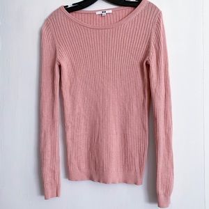 Uniqlo Cotton Cashmere Ribbed Sweater